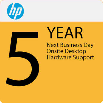 HP 5-Year Next Business Day On-Site Support Plan for Desktops