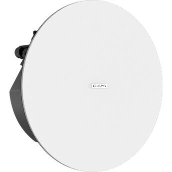 QSC AcousticDesign 4.5" 2-Way Low-Profile Zero-Bezel Ceiling Loudspeaker (Pair, White)