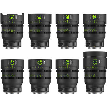 NiSi ATHENA PRIME T2.4/1.9 Full-Frame 8-Lens MASTER Kit (Sony E, Drop-In Filter Mounts)