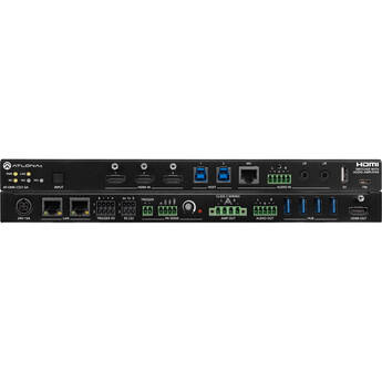Atlona 3x1 HDMI Switcher with Audio Mixer Amplifier & USB Hub