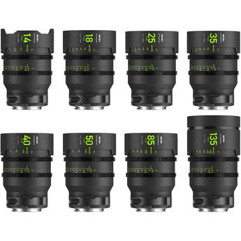 NiSi ATHENA PRIME T2.4/1.9 Full-Frame 8-Lens MASTER Kit (Canon RF, Drop-In Filter Mounts)