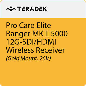 Teradek Pro Care Elite Annual Subscription for Ranger MK II 5000 Receiver (26V Gold Mount)