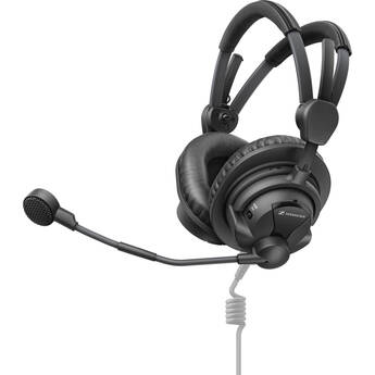 Sennheiser HMDC 27 Dual-Ear Over-Ear Broadcast Headset with Dynamic Mic and Active Noise Reduction (No Cable)