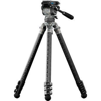 Tilta 75mm Cine Fluid Head with 3-Stage Carbon Fiber Tripod Legs (17.6 lb Load, Snow Camo)
