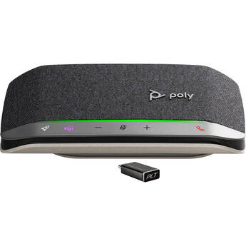 Poly Sync 20-M USB-C & Bluetooth Speakerphone (Silver, Microsoft Teams)