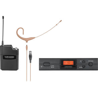 Audio-Technica ATW-2192xcTH 2000-Series Earset Wireless Microphone System (I: 487 to 506 MHz, Beige)