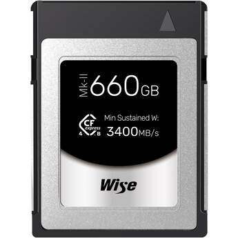 Wise Advanced 660GB CFexpress 4.0 Type B PRO Mark II Memory Card