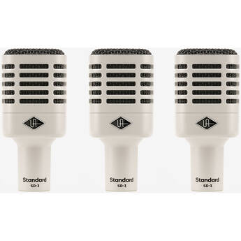 Universal Audio SD-3 Cardioid Dynamic Microphone with Hemisphere Modeling (3-Pack)