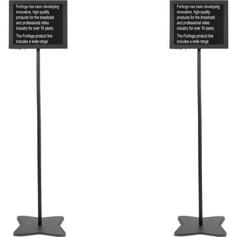 Fortinge Dual 19" PROM Meeting Prompter Set with HDMI/Composite/VGA Inputs