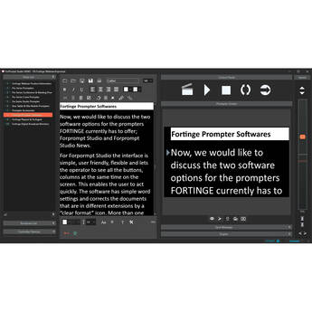 Fortinge ForPrompt Studio Teleprompter Software (Dongle Version)
