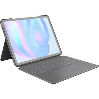 Logitech Combo Touch Backlit Keyboard Case for Apple 13" iPad Air M2, M3 & M4 (Oxford Gray)