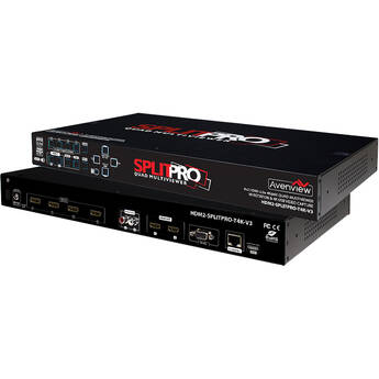 Avenview 4x2 HDMI 4K Quad Multiviewer V3 with Rotation & USB Video Capture