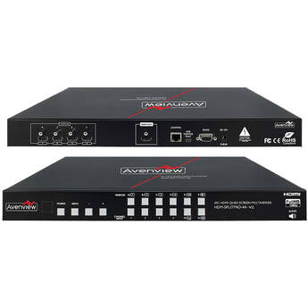 Avenview 4x1 HDMI Quad Multiviewer V2 with Rotation & Chroma-Key