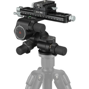 Oben GH3W-15 3-Way Geared Head with 7" Macro-Focusing-Rail Kit