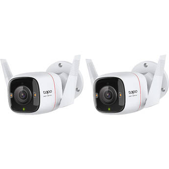 TP-Link Tapo ColorPro C325WB 4MP Wi-Fi Outdoor Camera with Spotlights (2-Pack)
