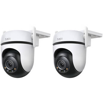 TP-Link Tapo C520WS 4MP Outdoor Pan & Tilt Wi-Fi Security Camera with Night Vision & Spotlights (2-Pack)