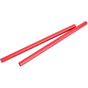 CAMVATE 15mm Aluminum Rod (Red, 11.8", Pair)