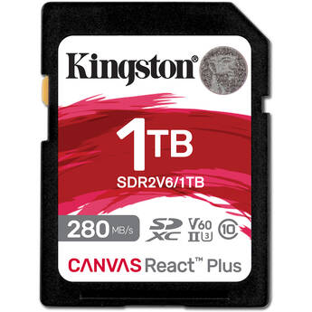 Kingston 1TB Canvas React Plus UHS-II SDXC Memory Card