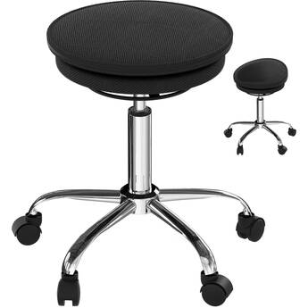 Uncaged Ergonomics Wobble Stool Air Rolling Balance Chair (Black)