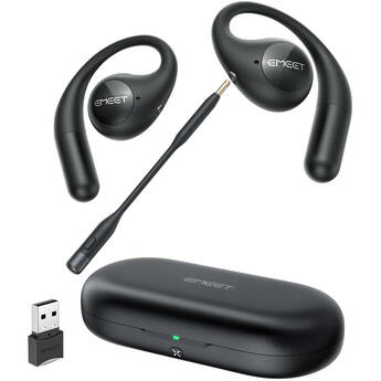 EMEET AirFlow Open-Ear Headphones with Detachable Mic Boom