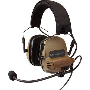 Otto Engineering NoizeBarrier TAC Over-Ear Dual-Com Tactical Headset (Electret Microphone, Flat Dark Earth)