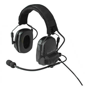 Otto Engineering NoizeBarrier TAC Over-Ear Dual-Com Tactical Headset (Electret Microphone, Black)