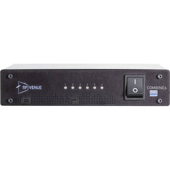 RF Venue COMBINE6 HDR 6-Channel Antenna Combiner for In-Ear Monitors (470 to 608 MHz)