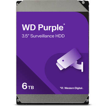 WD 6TB Purple SATA III 3.5" Internal Surveillance HDD (Retail)