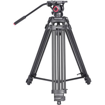 miliboo MTT601A Professional Aluminum Tripod and Fluid Head with Mid-Level Spreader