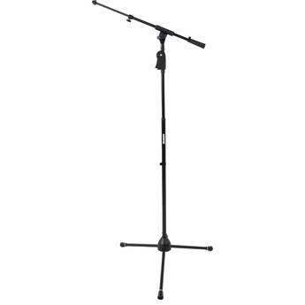 Shure by Gator Deluxe Tripod Mic Stand with Telescoping Boom and Pistol Grip 1-Handed Clutch