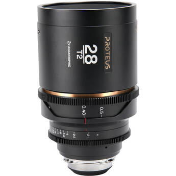 Venus Optics Laowa Proteus 2x Anamorphic 28mm T2 Lens (PL/EF, Feet, Amber Flare)