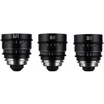 Venus Optics Laowa Nanomorph S35 Anamorphic Prime 3-Lens Bundle (ARRI PL & Canon EF, Silver Flare)