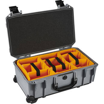 Pelican Vault V525 Rolling Case with Padded Dividers (Gray, 25L)