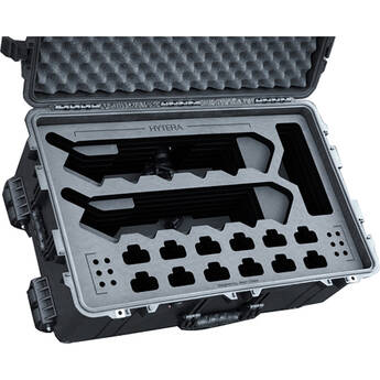 Jason Cases Wheeled Hard Case for 12 Hytera H-Series-Radios & Two 6-Unit Chargers