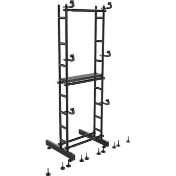 CHAUVET Professional Video Wall Ground Stack Kit with Floor Bar (Black)