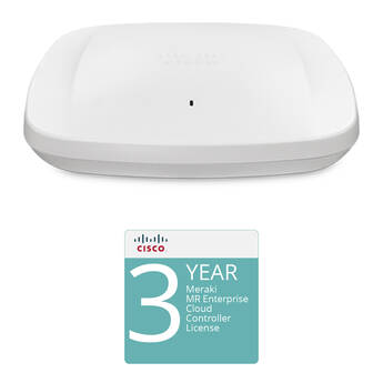 Cisco MR57 802.11ax 4 x 4:4 MU-MIMO Dual-Band Access Point Kit with 3-Year Enterprise License and Support