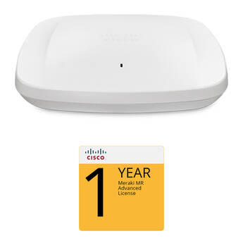 Cisco MR57 802.11ax 4 x 4:4 MU-MIMO Dual-Band Access Point Kit with 1-Year Advanced License and Support