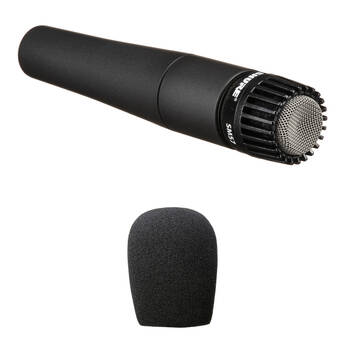 Shure SM57-LC Microphone and Windscreen Kit