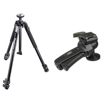 Manfrotto MT190X3 Aluminum Tripod with 322RC2 Grip Action Ball Head