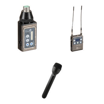 Lectrosonics L Series Camera-Mount Wireless Plug-On Microphone System with RE50B Handheld Mic Kit (A1: 470 to 537 MHz)