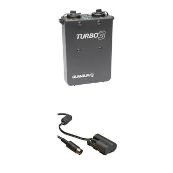 Quantum Instruments Turbo 3 Rechargeable Battery w/ CD30 Cable Kit