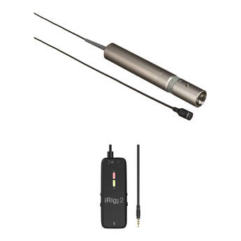 Sony ECM-44B Omnidirectional Lavalier Microphone Kit with Mic Interface for Smartphones