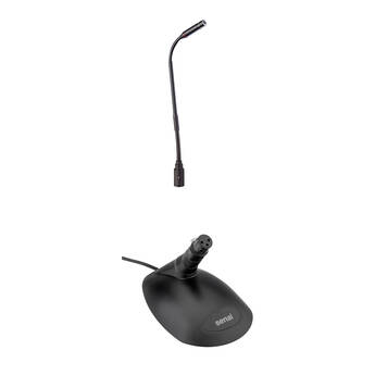 Audio-Technica PRO-49Q Cardioid Condenser Quick-Mount Gooseneck Microphone Value Kit with Desktop Base (13")