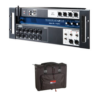 Soundcraft Ui16 Remote-Controlled Digital Mixer Kit with 4 RU Rack Bag
