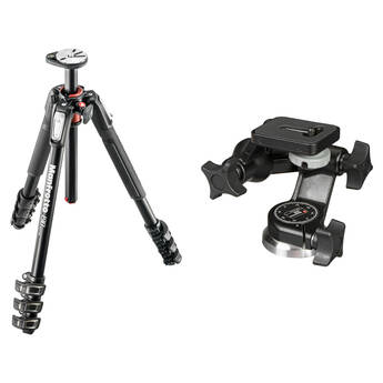 Manfrotto MT190XPRO4 Aluminum Tripod Kit with 056 3D Junior Head