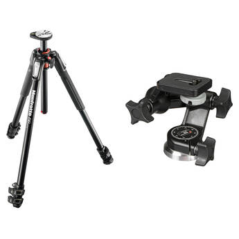 Manfrotto MT190XPRO3 Aluminum Tripod Kit with 056 3D Junior Head