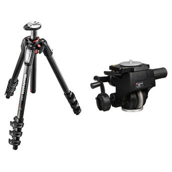 Manfrotto MT055CXPRO4 Carbon Fiber Tripod with 400 HD Geared Head
