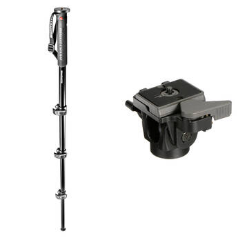 Manfrotto XPRO Over 4-Section Aluminum Monopod with 234RC Tilt Head Kit