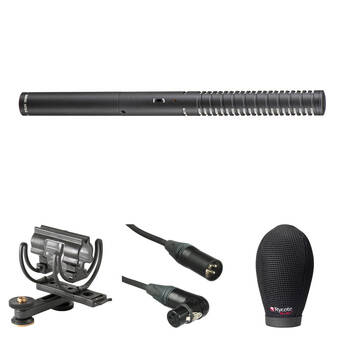 RODE NTG2 Shotgun Microphone Kit with Shoe Shockmount, Windshield, and XLR Cable