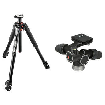Manfrotto MT055XPRO3 Aluminum Tripod with 405 Pro Digital Geared Head Kit